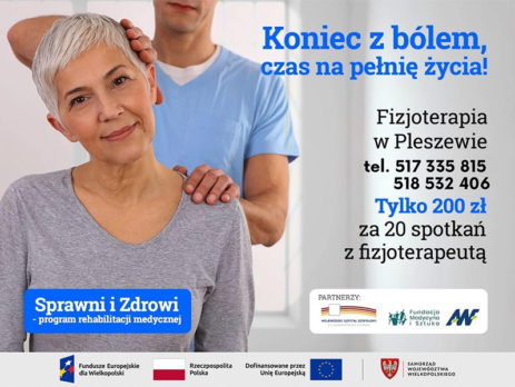 Plakat Fizjoterapia Pleszew