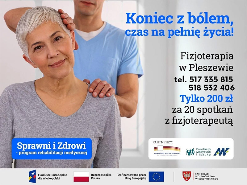 Plakat Fizjoterapia Pleszew